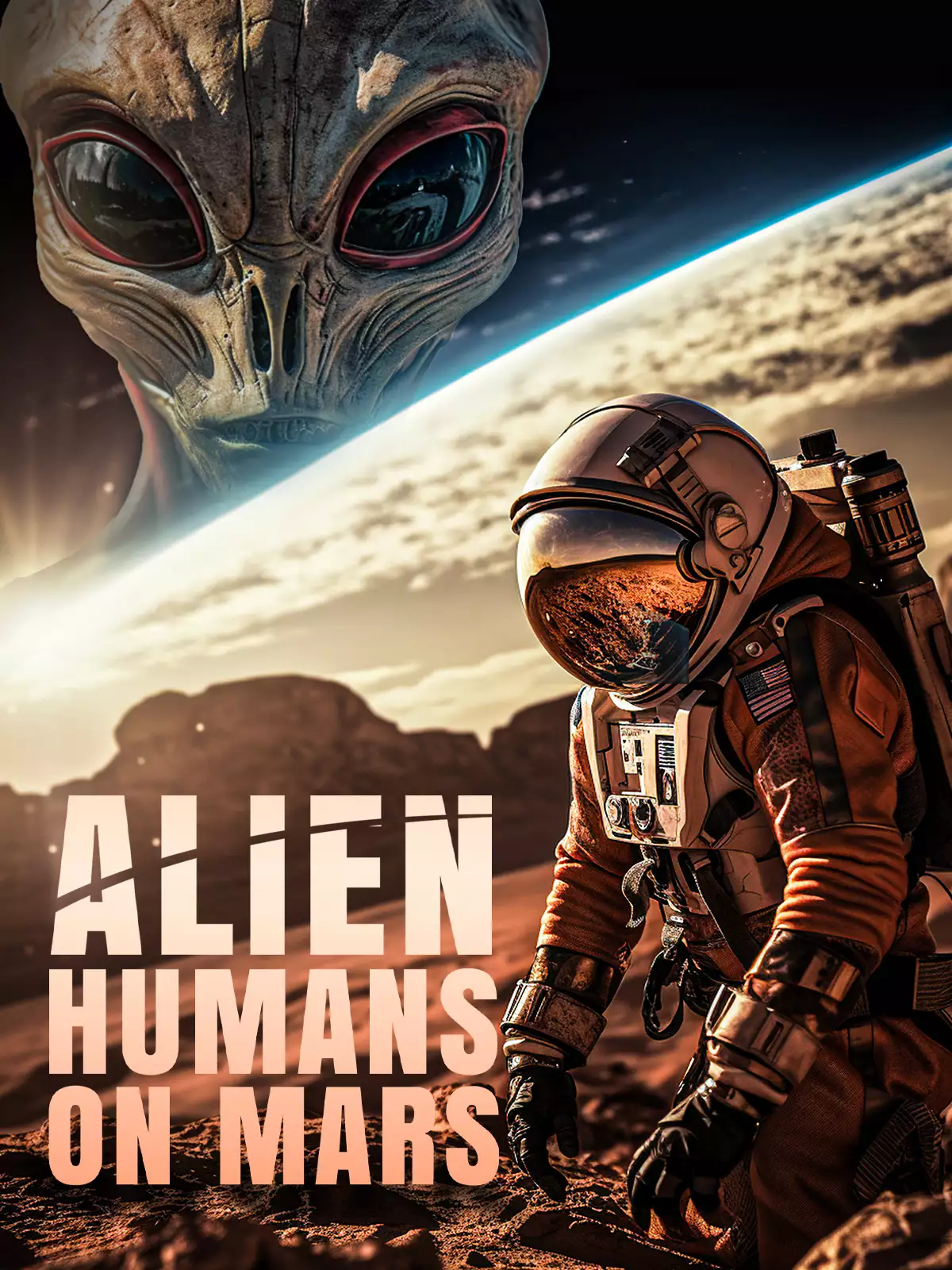 Alien Humans On Mars poster